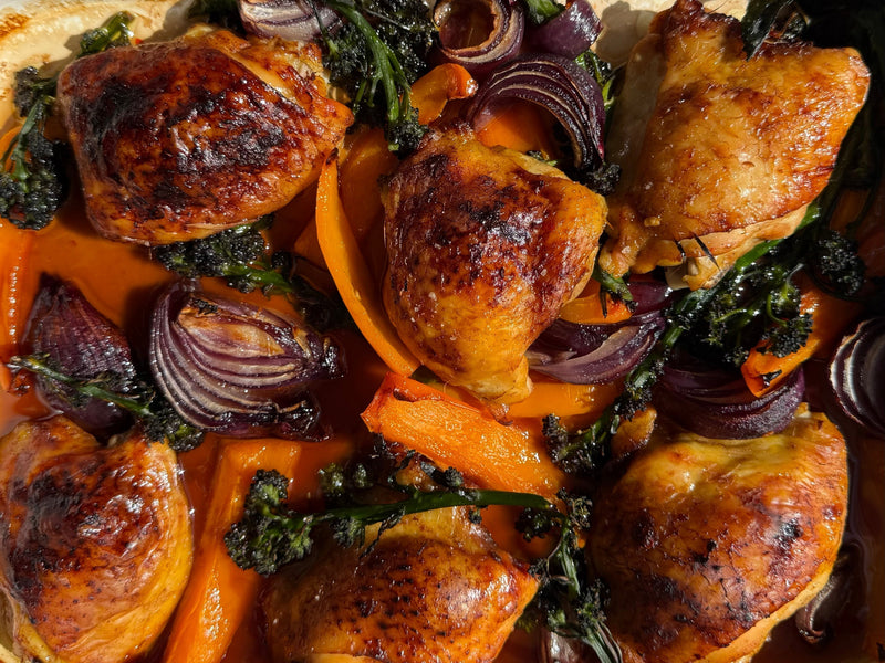 Spicy Soy Chicken Traybake