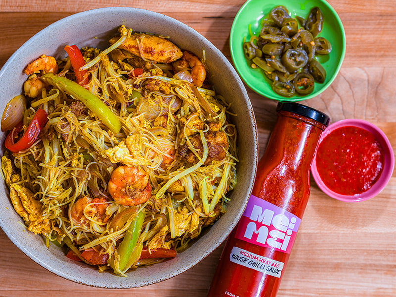 Fried Singapore noodles