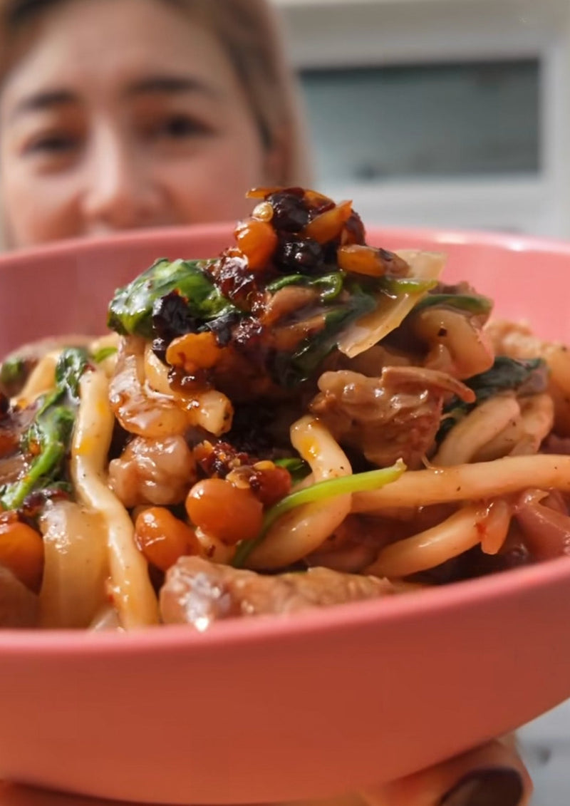 Black Pepper Beef Udon