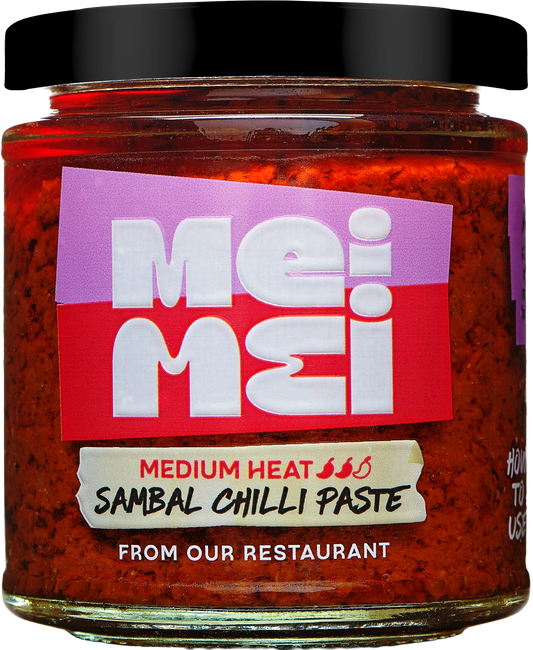 Jar of Mei Mei Sambal Chilli Paste 